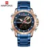 NAVIFORCE NF9163 Luxury Original Sports Men Wristwatch Quartz Steel Waterproof Digital Fashion Male Watch